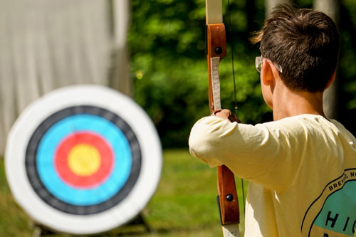 Boys Camp Archery