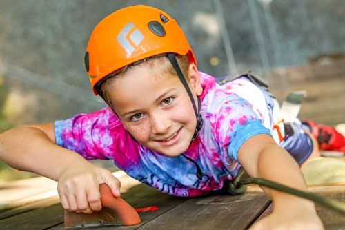 Boys Camp Climbing Tower