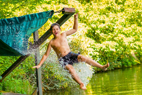 Boys Camp Waterslide