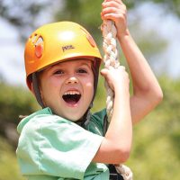 Boys Camp Zipline